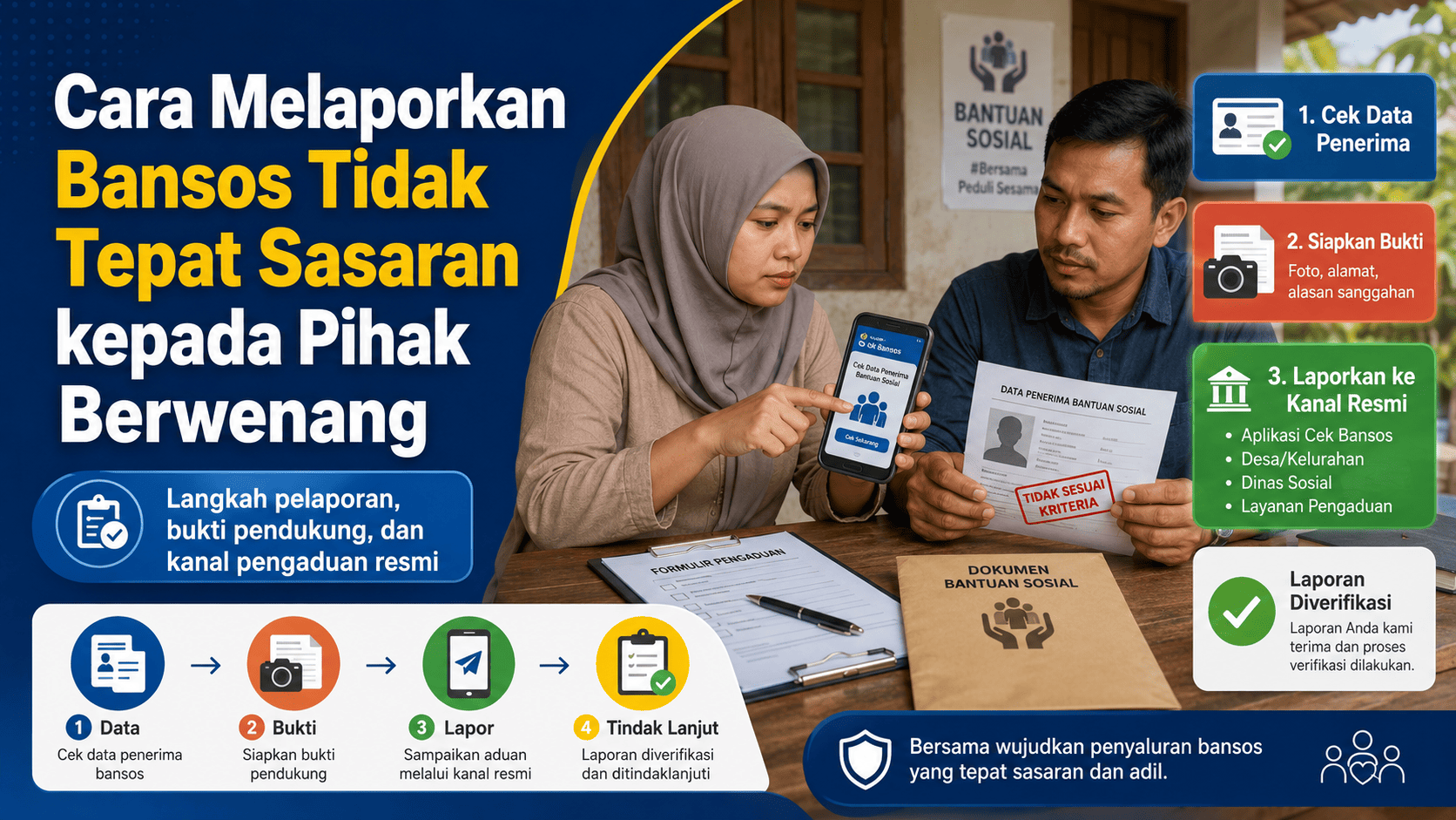Cara Melaporkan Bansos Tidak Tepat Sasaran kepada Pihak Berwenang