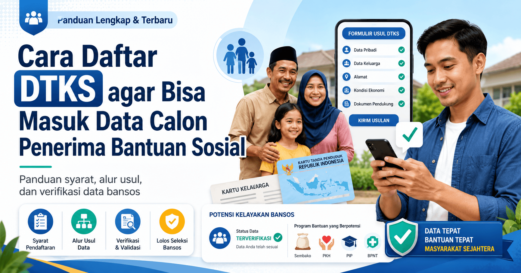 Cara Daftar DTKS agar Bisa Masuk Data Calon Penerima Bantuan Sosial