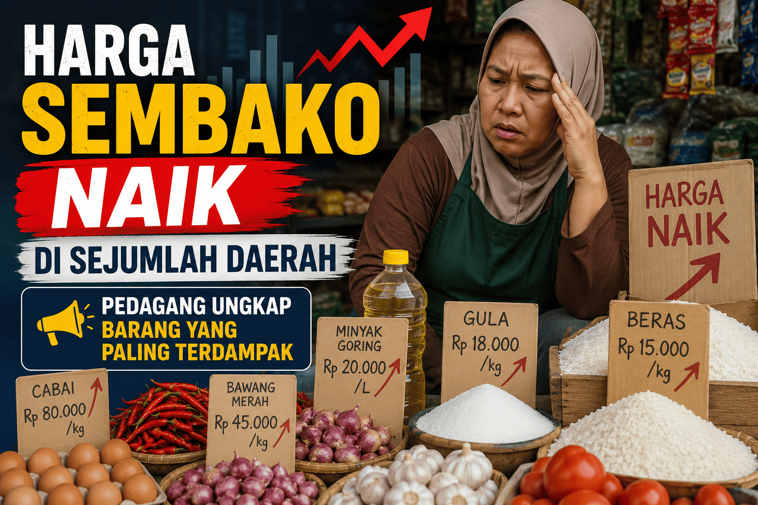 Harga Sembako Naik di Sejumlah Daerah, Pedagang Ungkap Barang yang Paling Terdampak